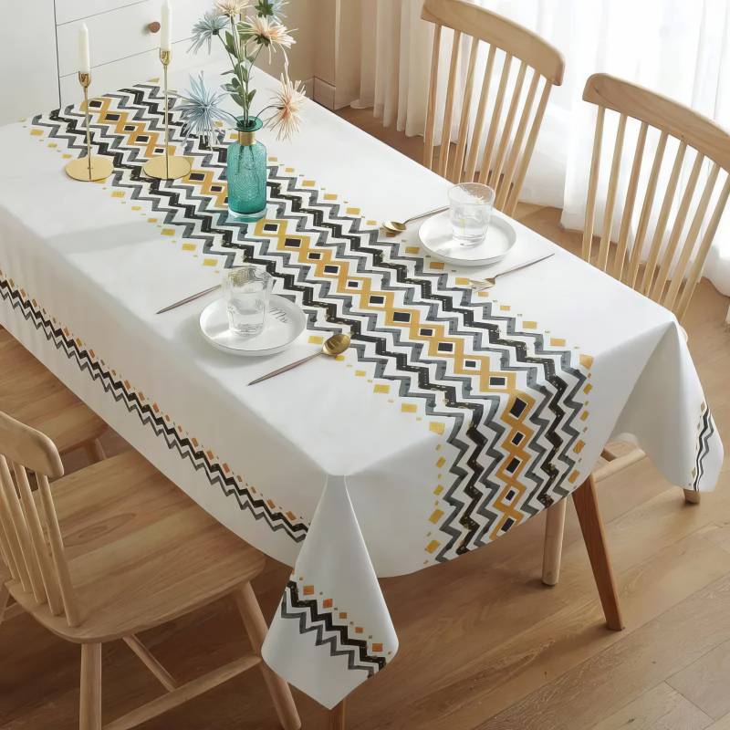 Tovaglia Antimacchia Chevron Elegante Tovaglia Antimacchia Chevron Elegante