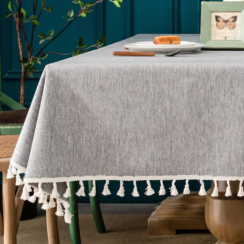 Tovaglia Antimacchia con Frange Naturale Tovaglia Antimacchia con Frange Naturale - immagine 4