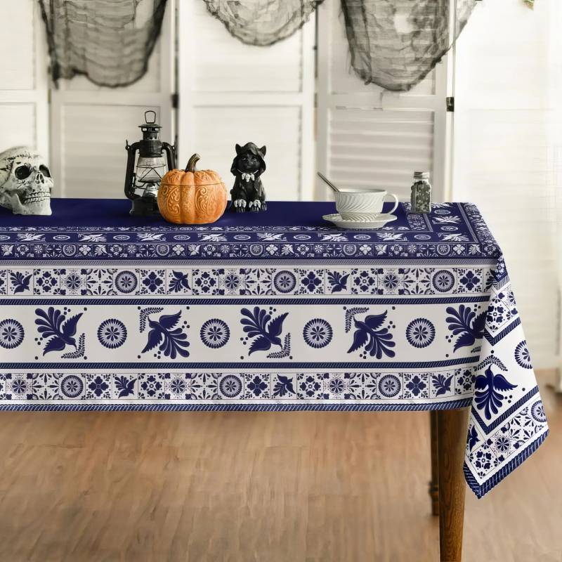Tovaglia Antimacchia Maiolica Blu
