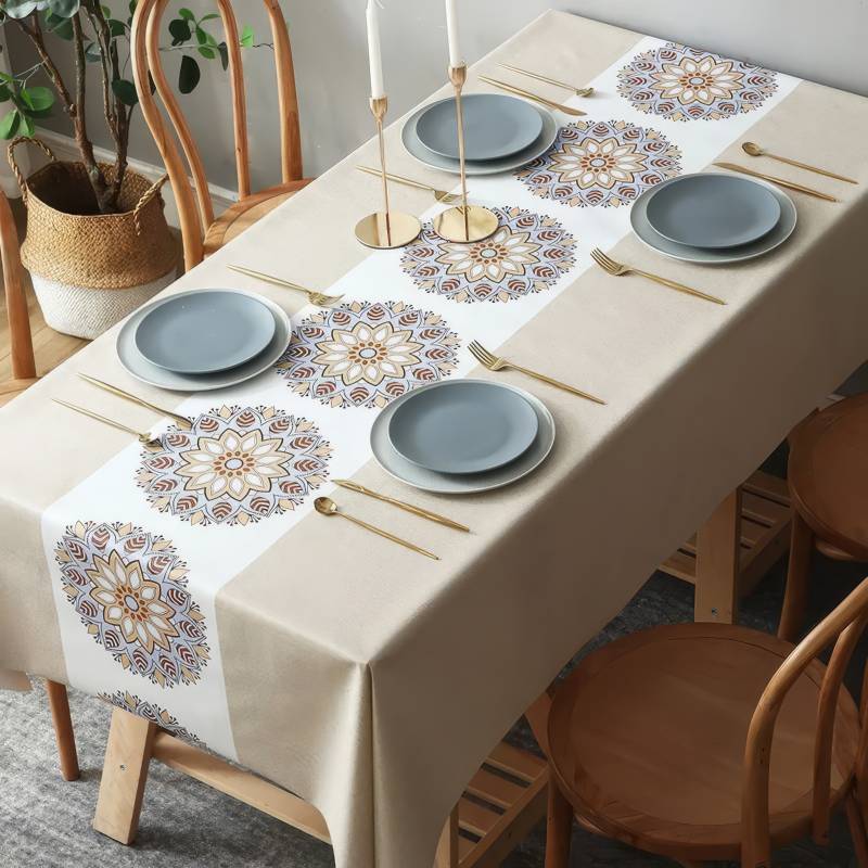 Tovaglia Cerata Maiolica Blu Mediterranea Tovaglia Cerata Maiolica Blu Mediterranea