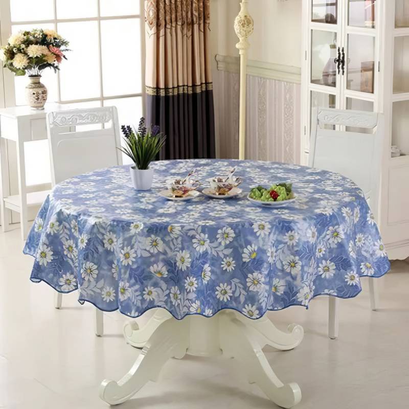 Tovaglia Cerata Margherite Blu Provenza Tovaglia Cerata Margherite Blu Provenza