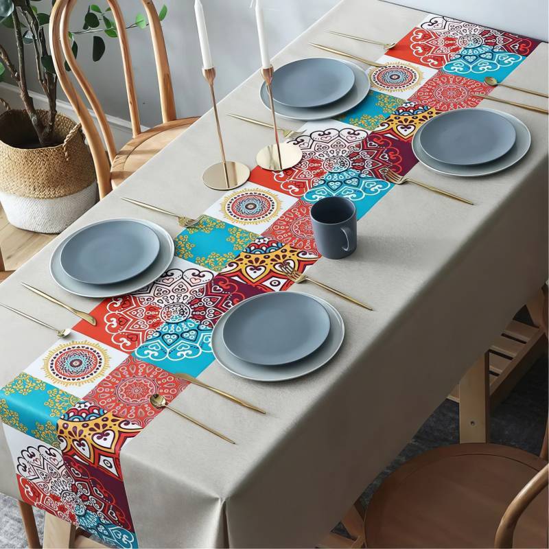 Tovaglia Cerata Patchwork Mediterraneo Tovaglia Cerata Patchwork Mediterraneo