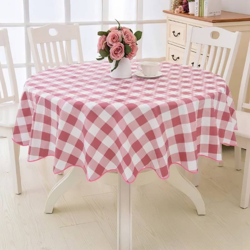 Tovaglia Cerata Vichy Rosa Country Chic