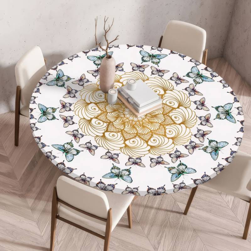 Tovaglia Elastica Mandala Farfalle Tovaglia Elastica Mandala Farfalle