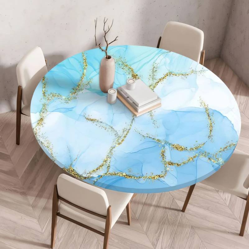 Tovaglia Elastica Marmo Azzurro Prestige